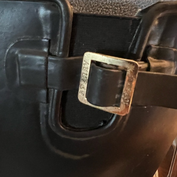 SPERRY Top-Sider Classic‎ Pelican lll Waterproof Rain Boots Black Gold Wms Sz 10 - Picture 3 of 7